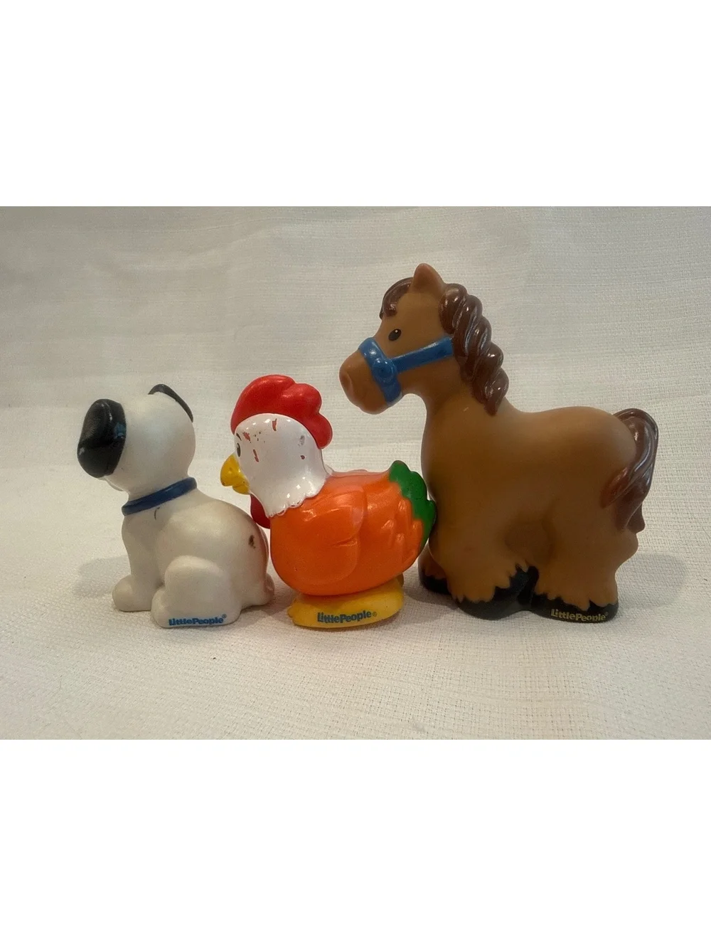 Little People Farm Animal Figures Set - Dog, Chicken, Horse